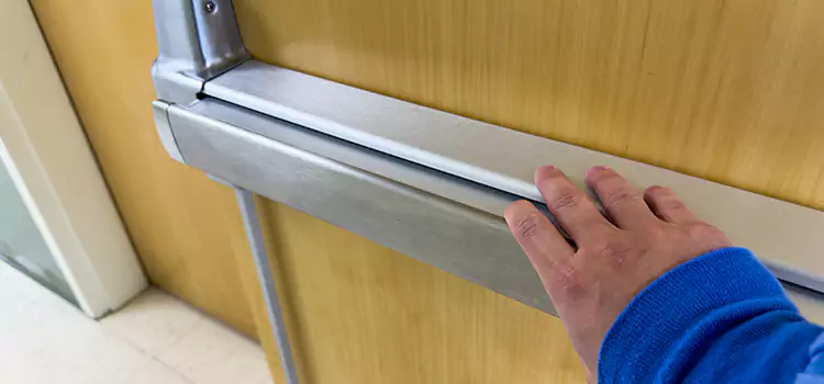 Installing a Push Bar on a Door Manitowoc